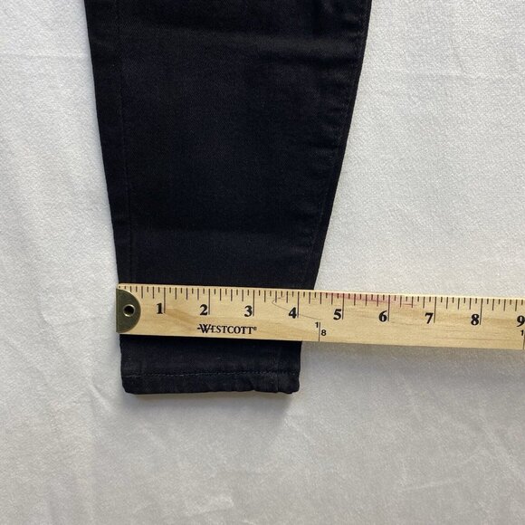 ALLABREVE High-Rise Ripped Skinny Denim Jeans Women Medium Black Stretch New - Picture 5 of 12